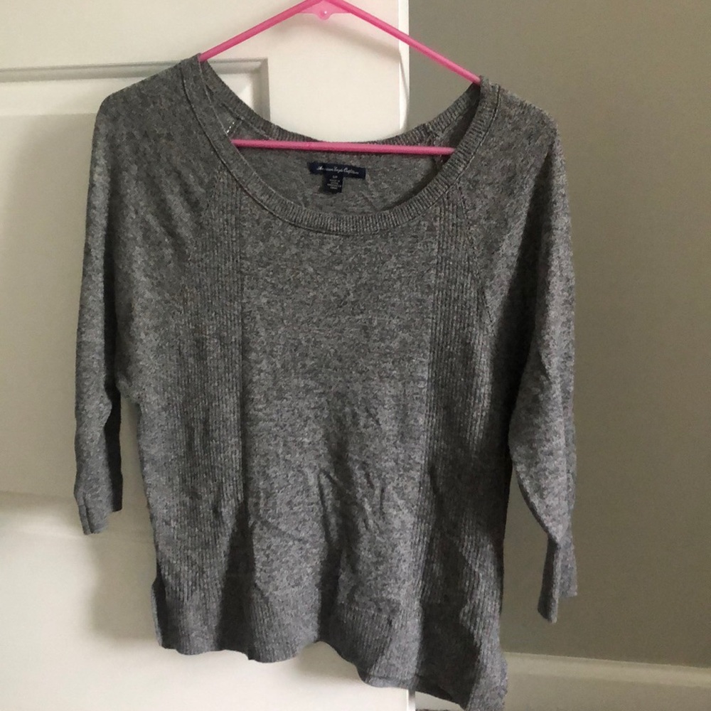 AE gray sweater